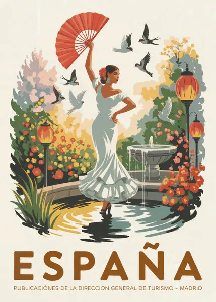 Elegant Spanish Dancer, wall art by Andreas Magnusson