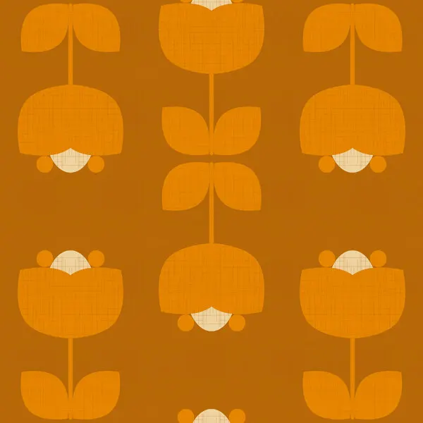 Retro Floral Pattern, wall art by Dina Dankers