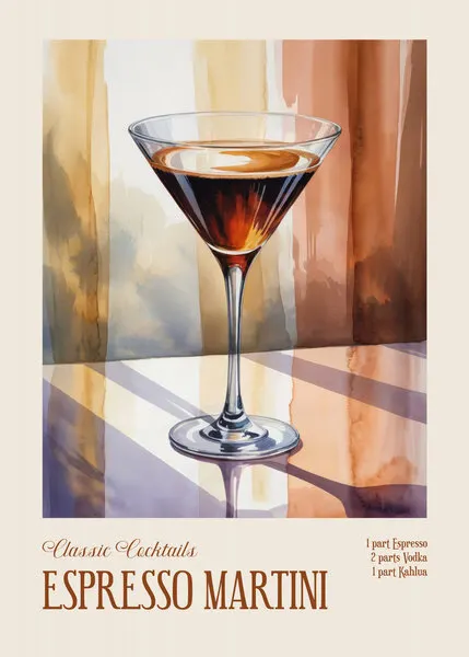 Classic Espresso Martini, wall art by Andreas Magnusson