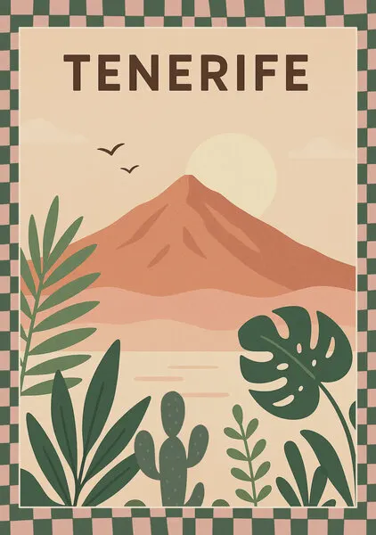 Tenerife Tropical Sunset, wall art by Katarzyna Gąsiorowska