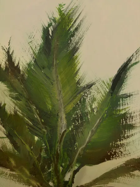 Verdant Strokes, wall art by Dan Hobday