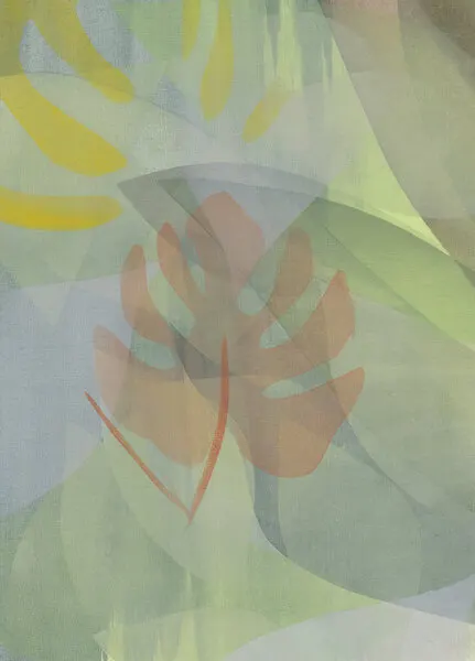 Layered Tropical Monstera, wall art by Maira Ribena