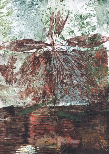 Earthy Water Reflection, wall art by Maira Ribena