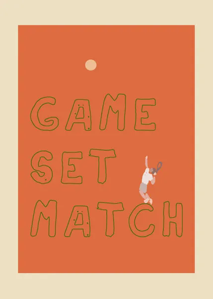 Gamesetmatch, wall art by Treechild