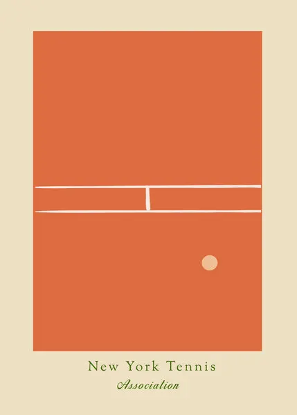 Newyorktennis, wall art by Treechild