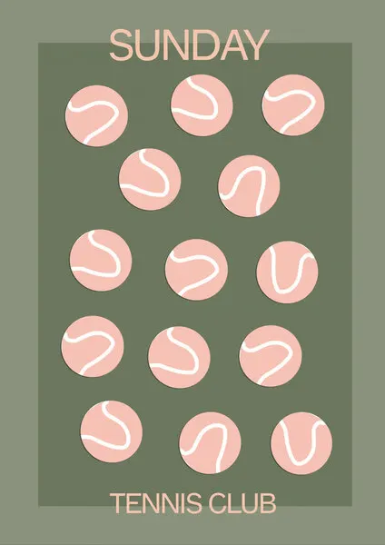 Sundaytennisclub, wall art by Treechild