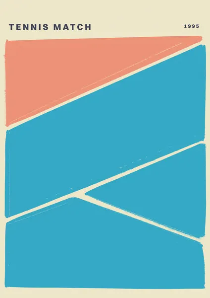 Tennismatch1995no02, wall art by Treechild