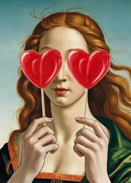 Sweet Hearts Portrait, wall art by Andreas Magnusson