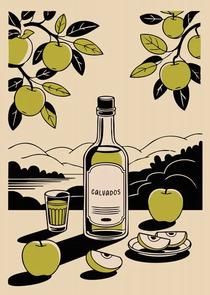 Apple Orchard Calvados, wall art by Andreas Magnusson