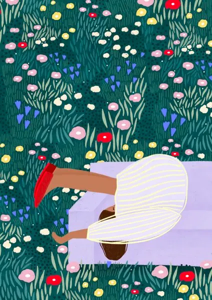 Lush Garden Dreams, wall art by Bea Müller
