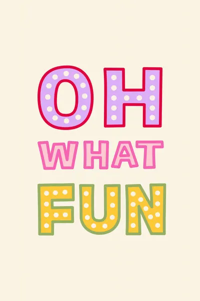 Oh What Fun, wall art by Karen Menzenbach