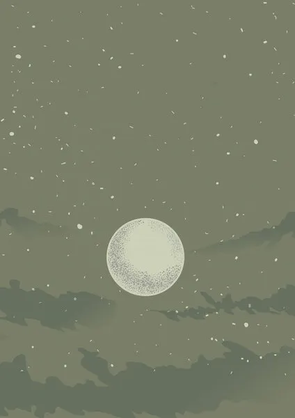Serene Lunar Glow, wall art by Nicholas