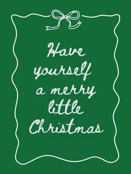 Merry Little Christmas Quote, wall art by Jolly and Dash