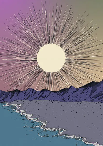 Serene Beach Sunrise, wall art by Nicholas