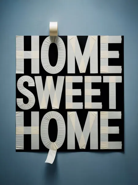 Tape Home Sweet Home, wall art by Andreas Magnusson