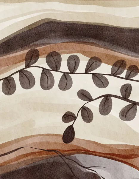 Organic Leafy Layers, wall art by Nikita Jariwala