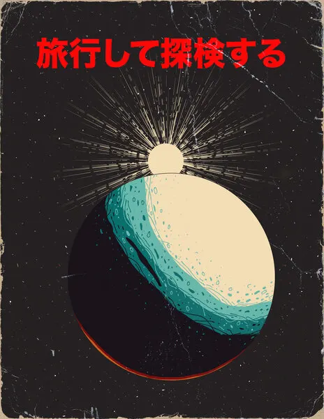 Retro Cosmic Sunrise, wall art by Nicholas