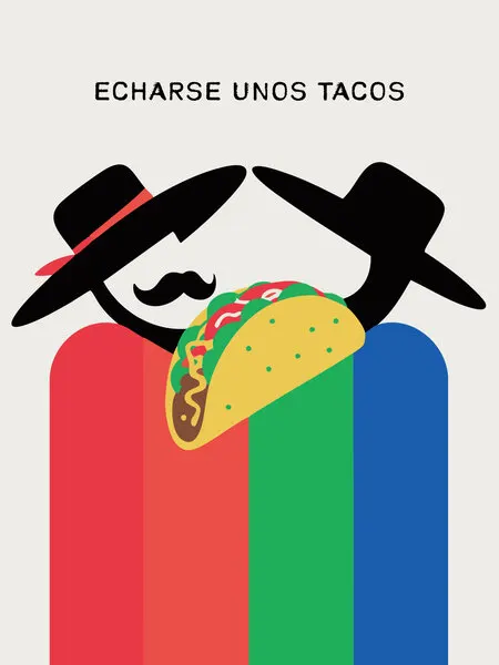 Taco Culture Fiesta, wall art by Andreas Magnusson