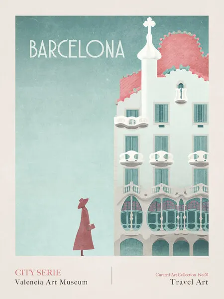Barcelona - Casa Batlló, wall art by Emel Tunaboylu