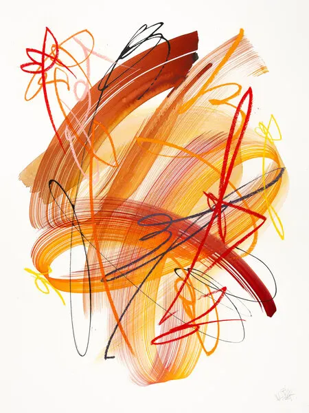 Dynamic Warmth, wall art by Mette Rix