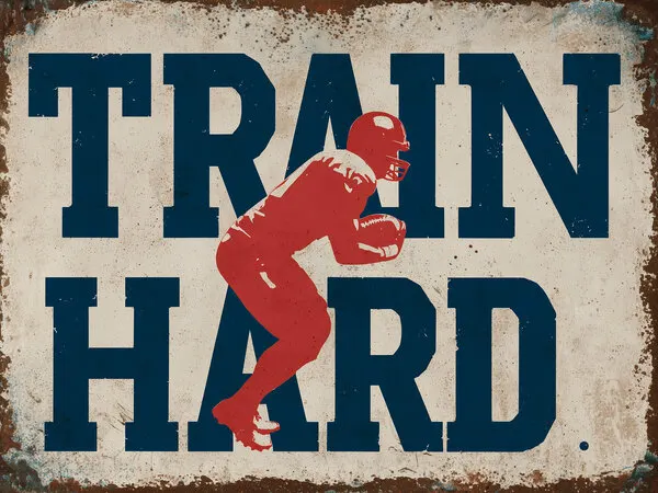 Train Hard Football, wall art by Pictufy Studio IV