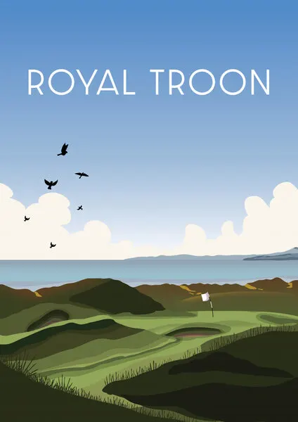 Royal Troon Golf Links, wall art by Nicholas