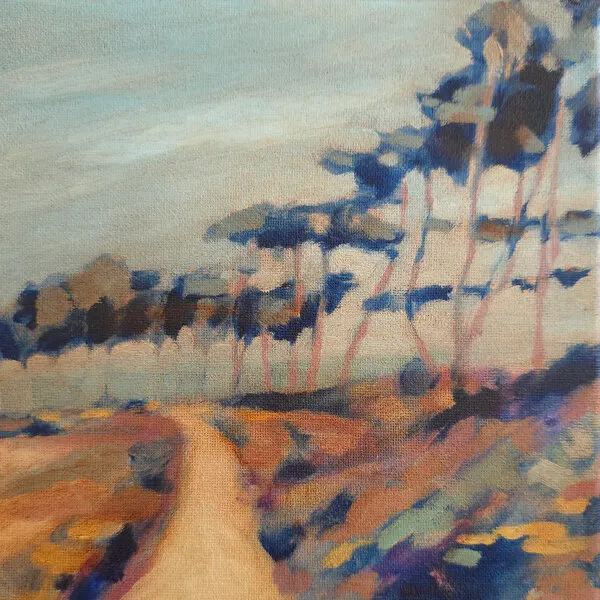 Winding Country Path, wall art by Claire Whitehead