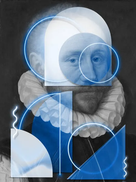 Abstract Renaissance Man, wall art by Marja van den Hurk