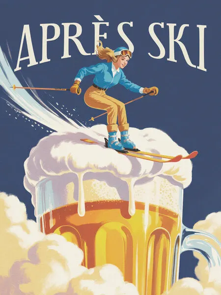 Apres Ski Fun, wall art by Andreas Magnusson