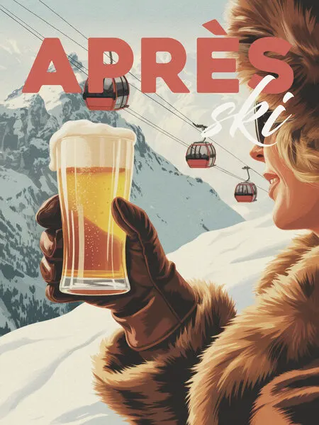 Apres Ski Alpine, wall art by Andreas Magnusson