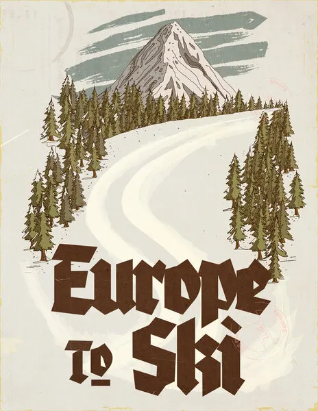 European Ski Adventure, wall art by Nicholas