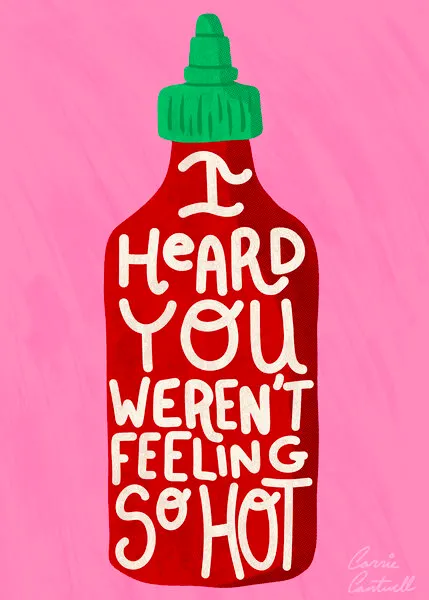 Feeling So Hot, wall art by Carrie Cantwell