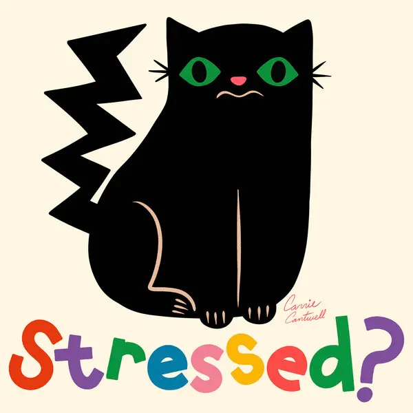 Stressed?, wall art by Carrie Cantwell