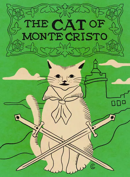 The Cat of Monte Cristo, wall art by Carrie Cantwell