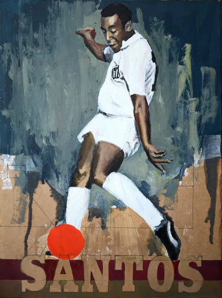 Dynamic Soccer Kick, wall art by David Diehl