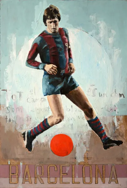 Vintage Soccer Strike, wall art by David Diehl