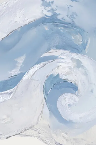 Swirling Blue Ice, wall art by Josie George