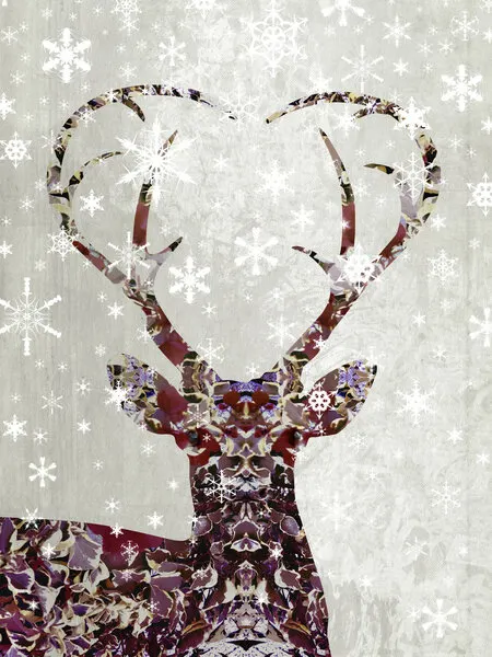 Winter Deer Heart, wall art by Angelo Cerantola