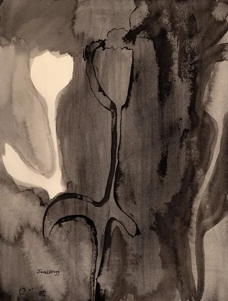 Moody Botanical Silhouette, wall art by Janel Bragg