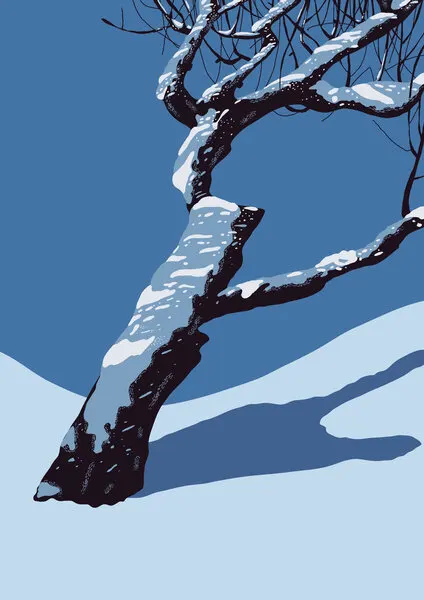 Snowy Winter Tree, wall art by Nicholas
