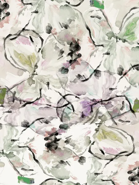 Soft Watercolor Blooms, wall art by cartissi