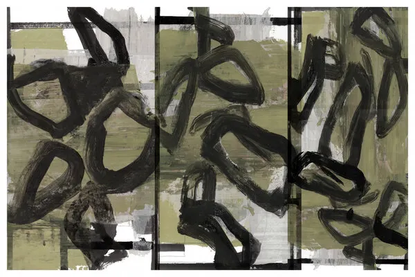 Dynamic Brushstroke Abstract, wall art by cartissi