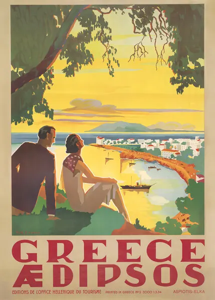 Romantic Greek Coast, wall art by Andreas Magnusson