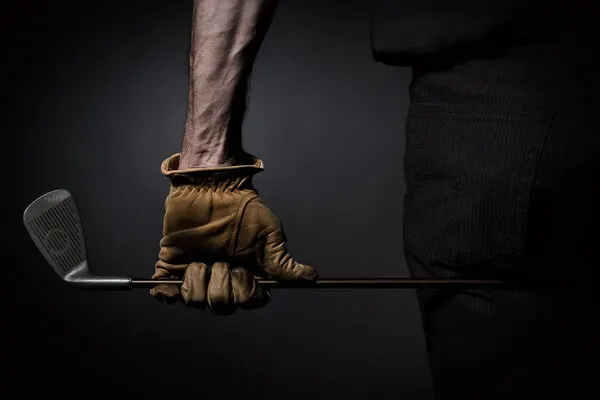 Golfer's Strong Grip, wall art by Jan Scheunders