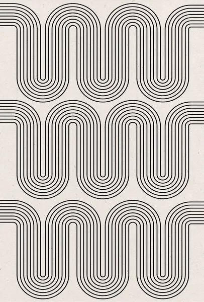 Retro Waves, wall art by THE MIUUS STUDIO