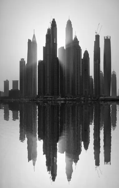 City Skyline Reflections, wall art by Paulo Nogueira