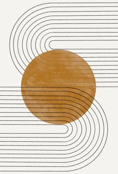 Curved Echoes, wall art by THE MIUUS STUDIO