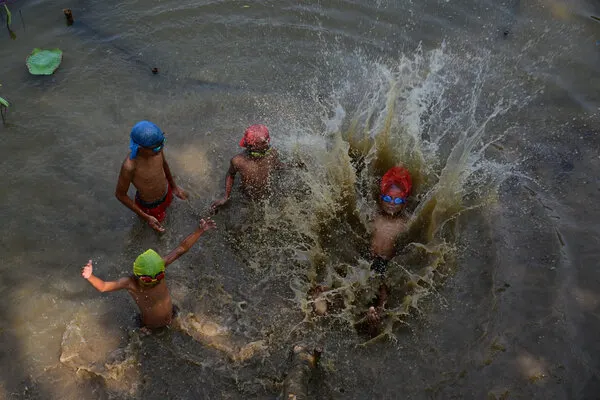 Kids Summer Splash, wall art by Ajar Setiadi