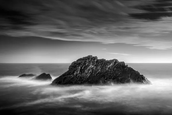 Misty Sea Stacks, wall art by av peteghium