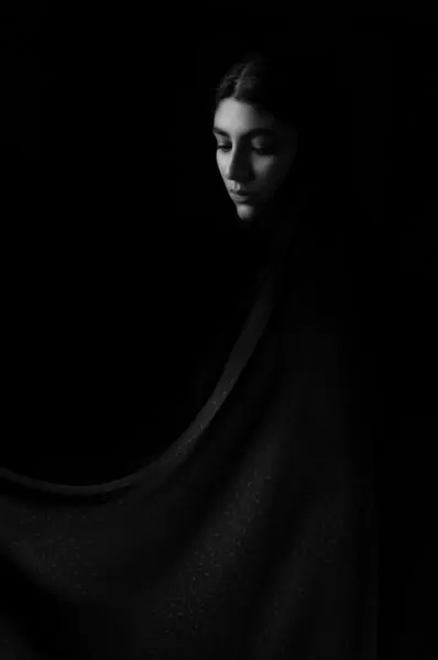 Pensive Woman In Shadow, wall art by Saeed Zamani